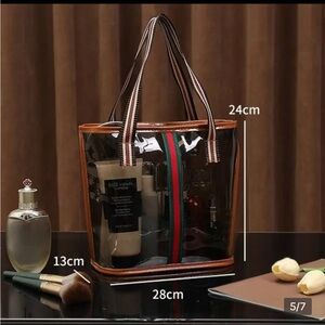 New clear small tote cosmetic bag